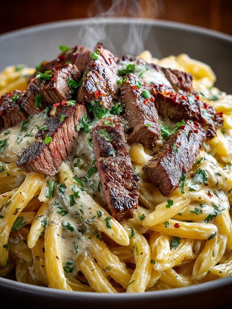 Creamy Steak Pasta