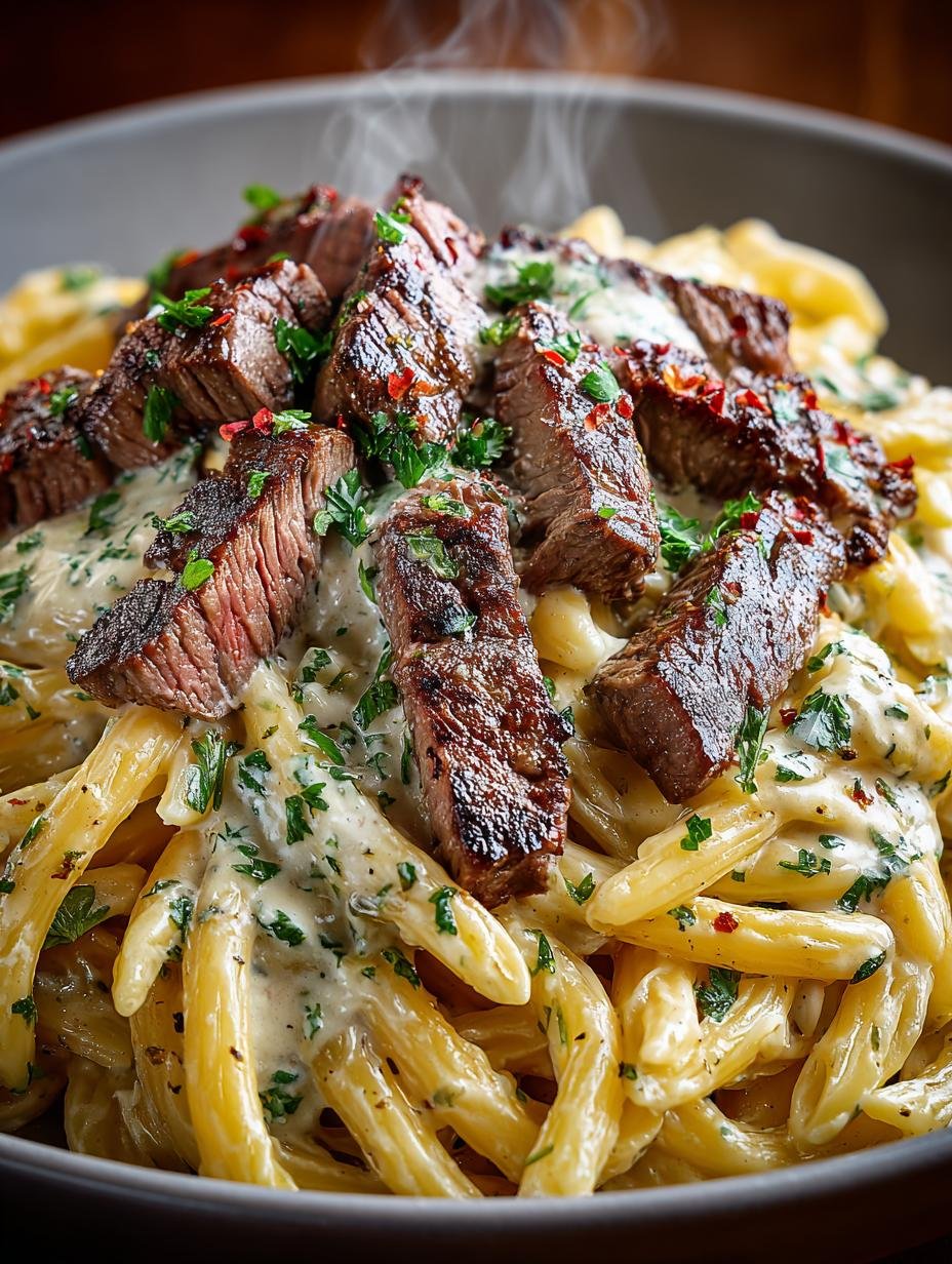 Creamy Steak Pasta