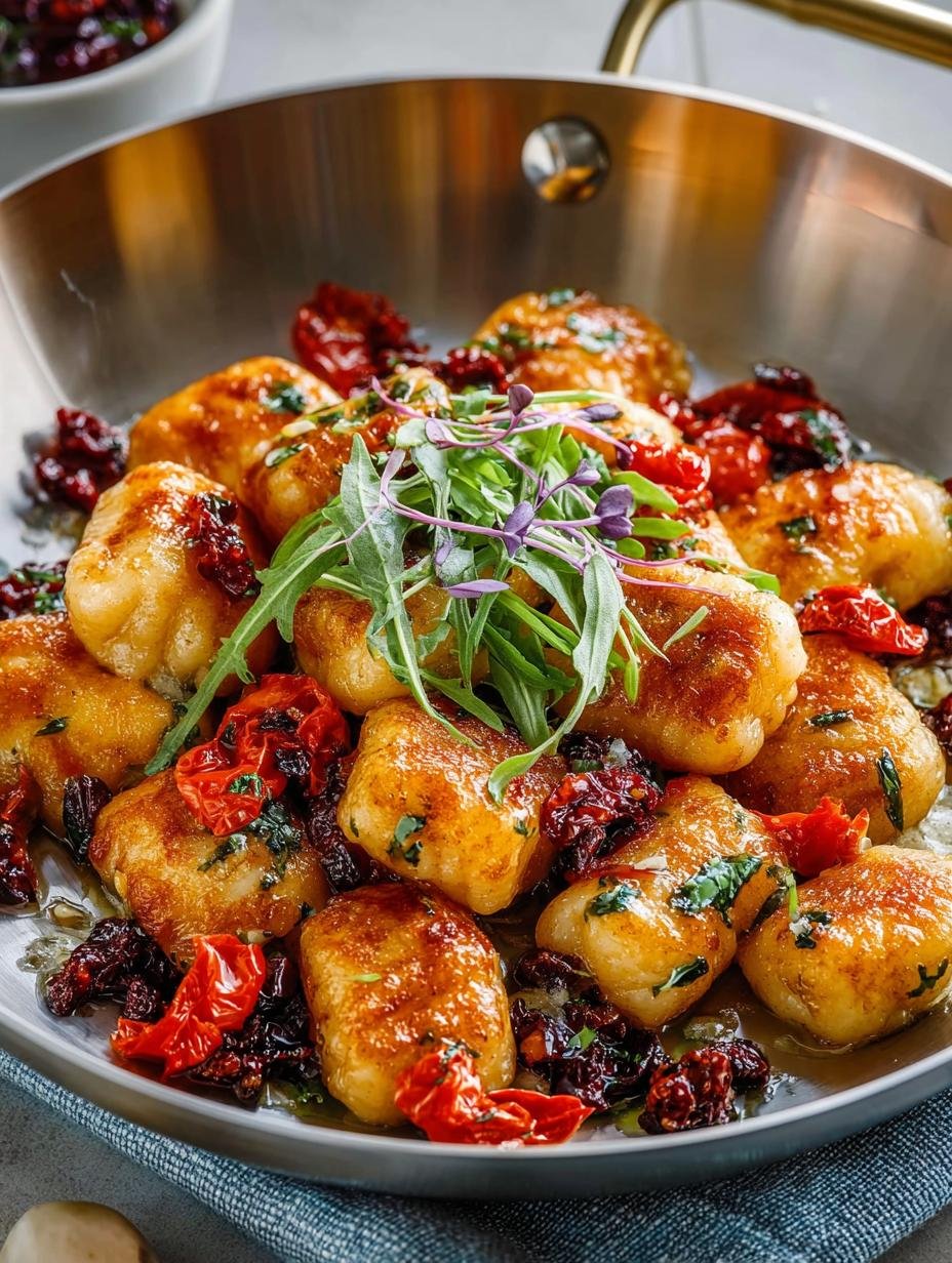 Crispy Gnocchi with Cherry: 5 Heavenly Flavors - Crispy Gnocchi with Cherry - main visual representation