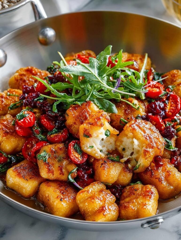 Crispy Gnocchi with Cherry