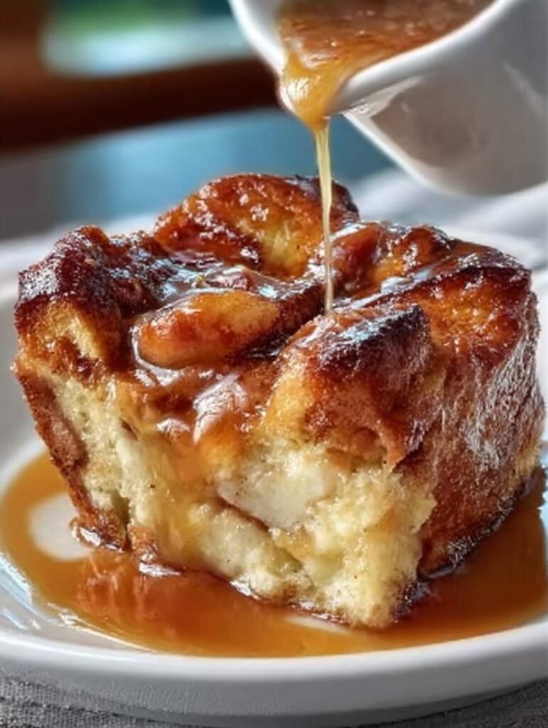 Croissant Bread Pudding with