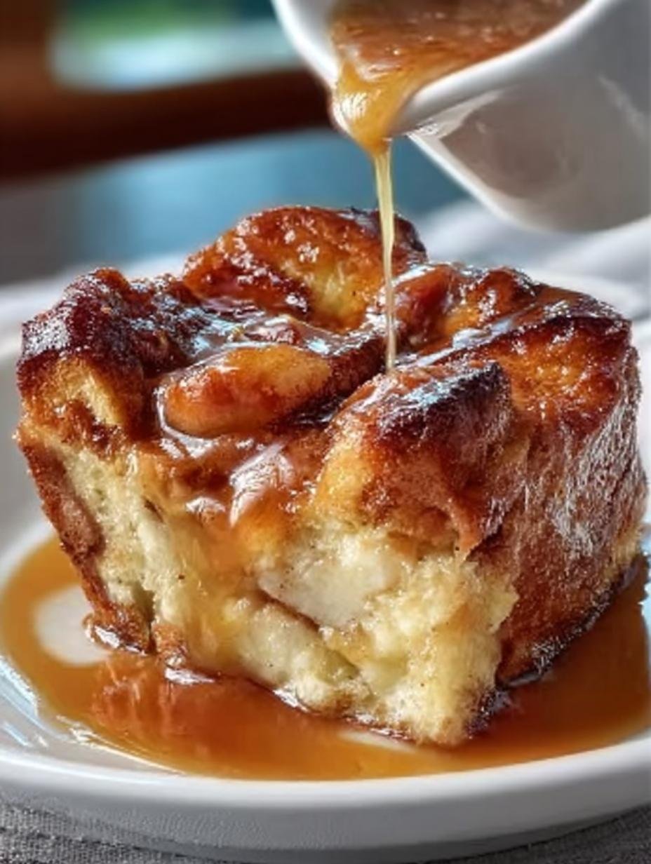 Croissant Bread Pudding with