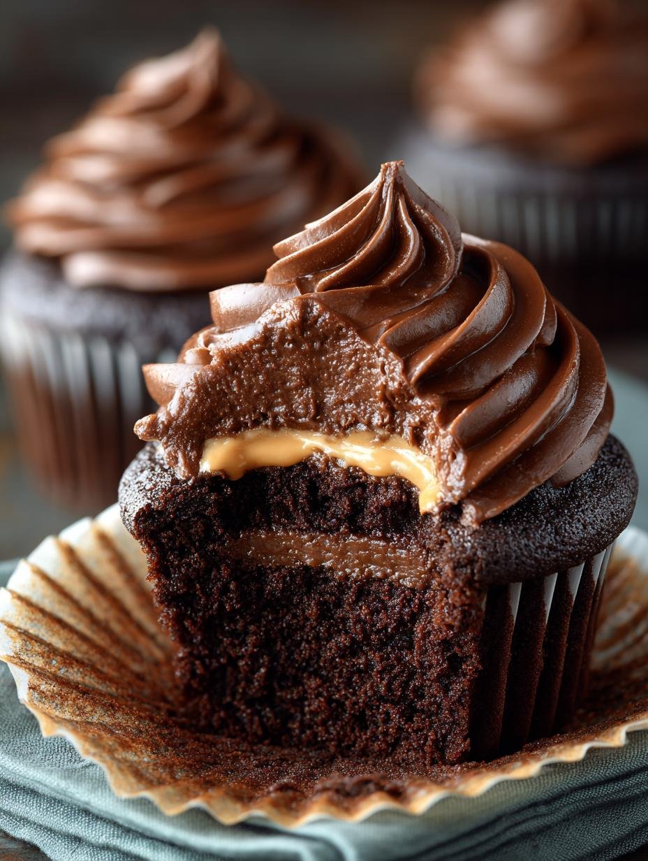Double Dark Chocolate Cupcakes