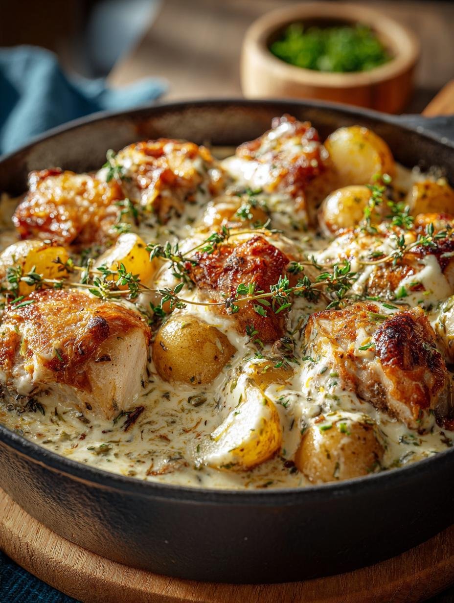 Dutch Oven Creamy Ranch Chicken & Potatoes Delight - Dutch Oven Creamy Ranch - additional detail