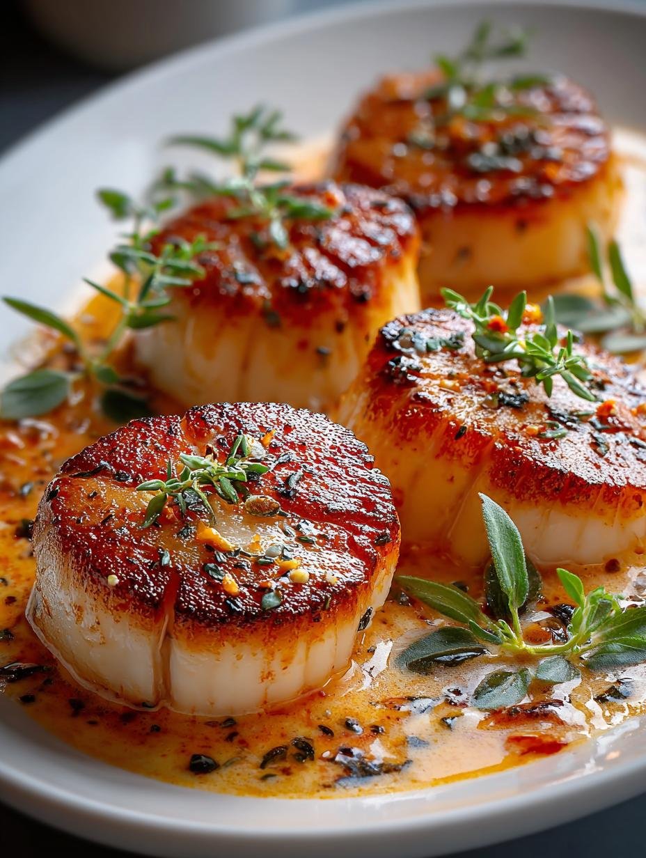 Elegant Scallops with Vodka Cream Sauce for Date Night - Elegant Scallops with Vodka - additional detail