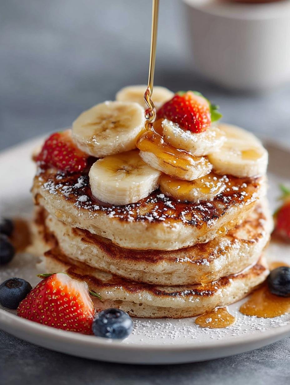 Fluffy Banana Pancakes