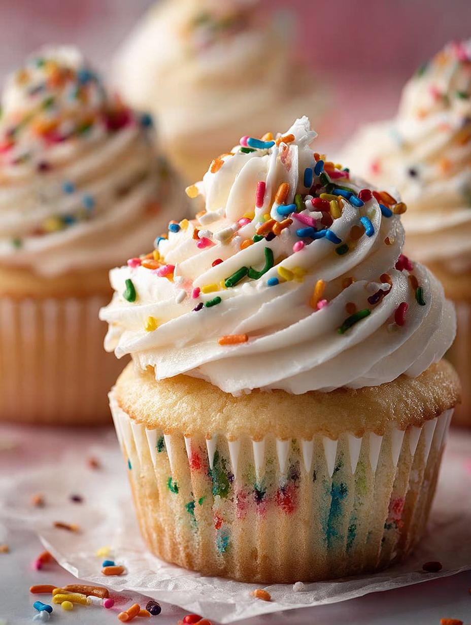 Funfetti Cupcakes: 14 Colorful Delights for Every Celebration - Funfetti Cupcakes - additional detail