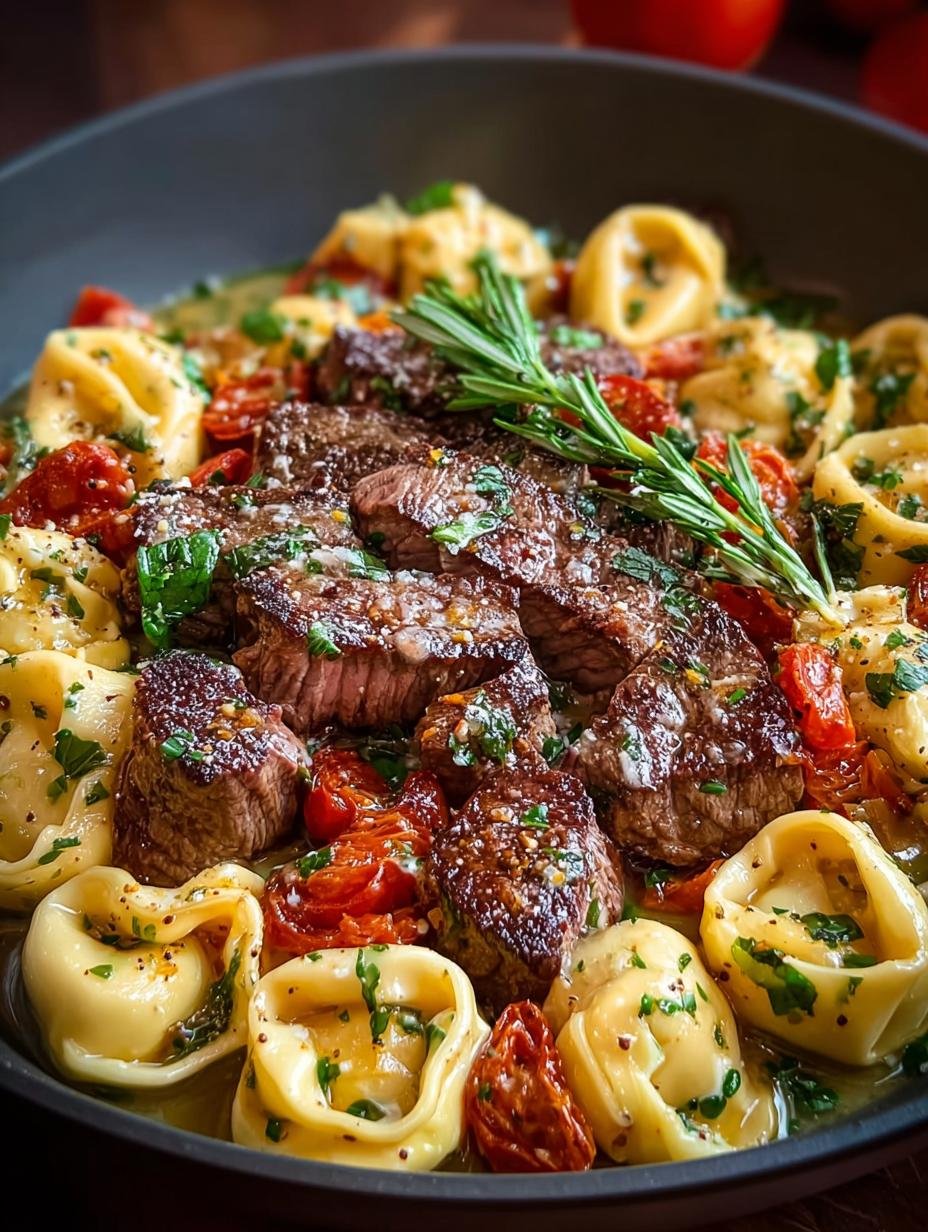 Garlic Steak Tortellini