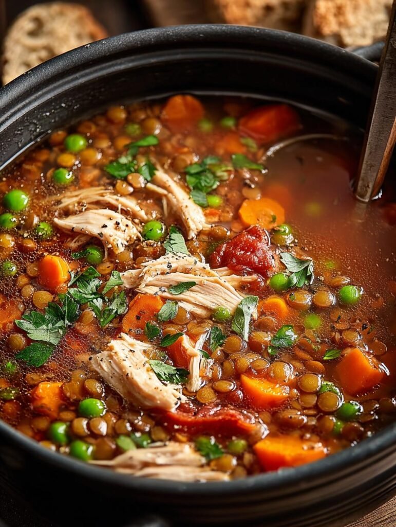Hearty Turkey Lentil Soup
