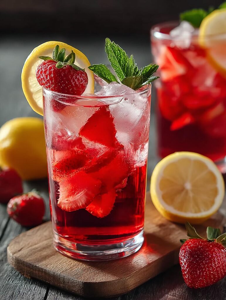 Hibiscus Tea Strawberry Lemonade