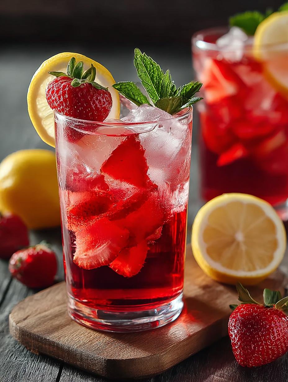 Hibiscus Tea Strawberry Lemonade