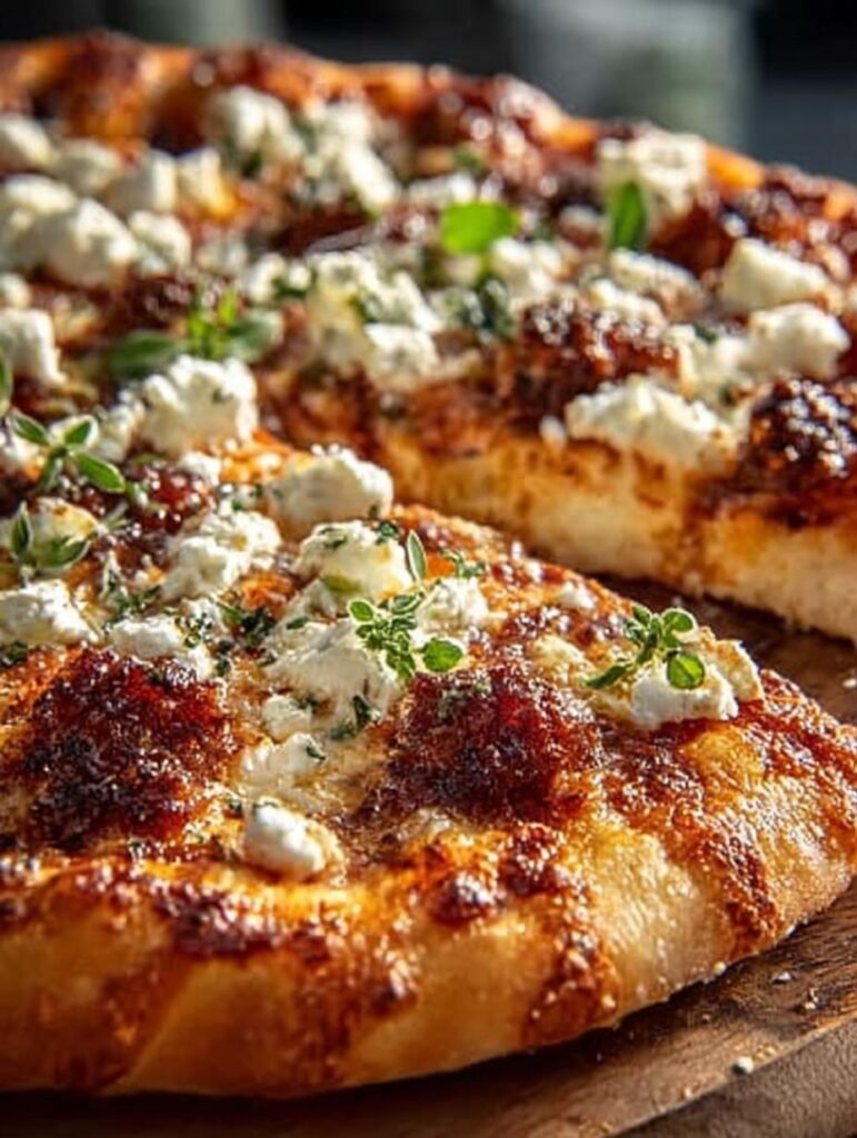 Hot Honey Feta Pizza