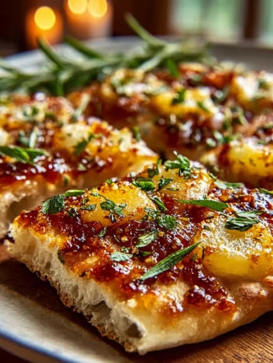 Incredible Hot Honey Garlic Flatbread Recipe - Hot Honey Garlic Flatbread - main visual representation