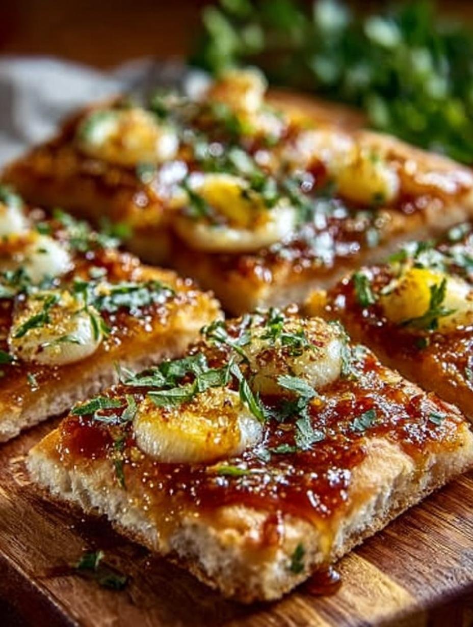 Hot Honey Garlic Flatbread