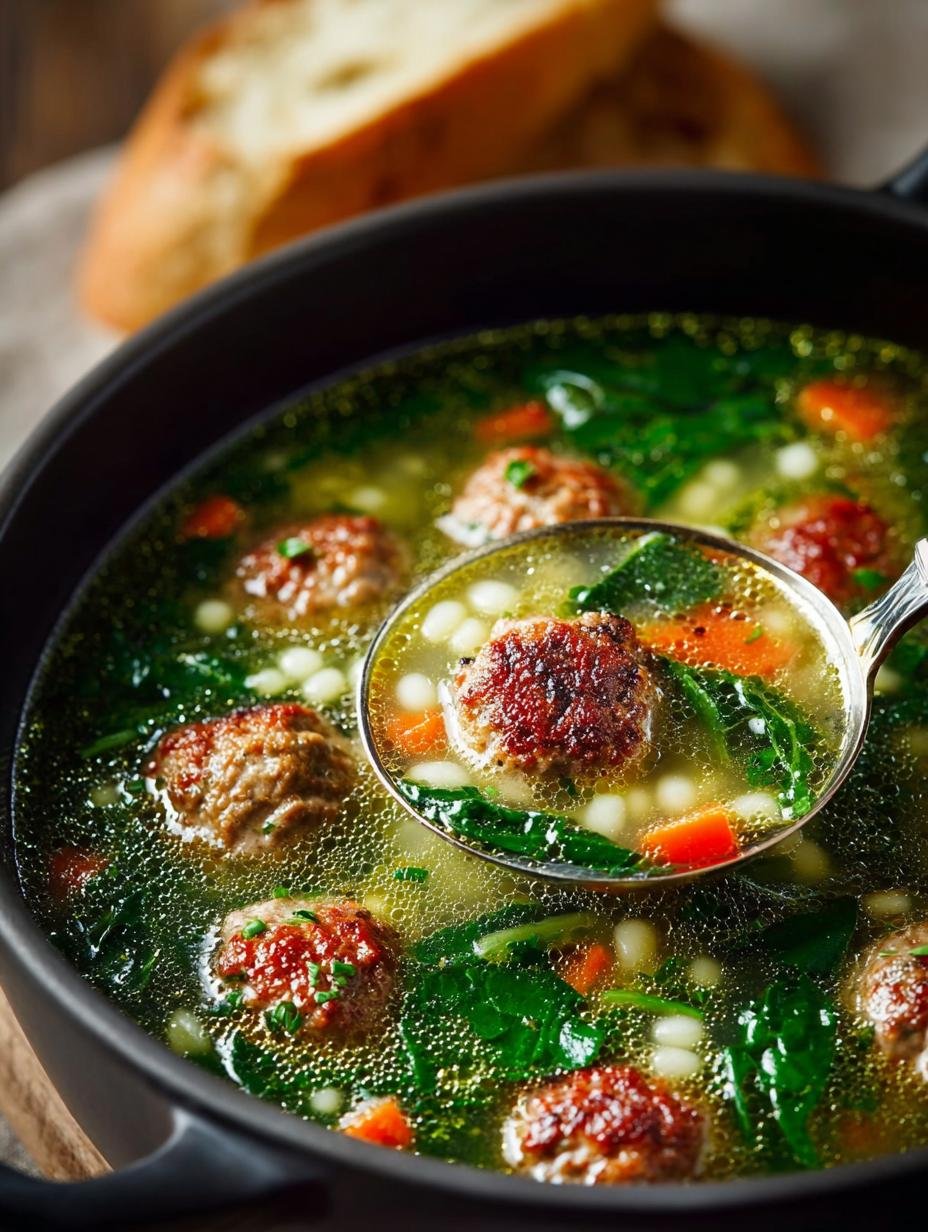 Italian Wedding Soup with Mini Meatballs: A Comforting Classic - Italian Wedding Soup with - additional detail