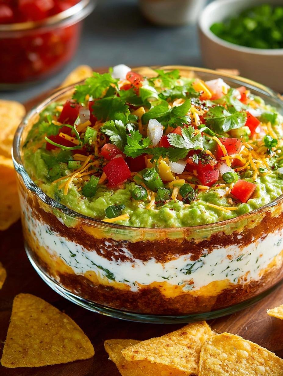 Layer Dip with Guacamole: 7 Layers of Pure Delight - Layer Dip with Guacamole - main visual representation