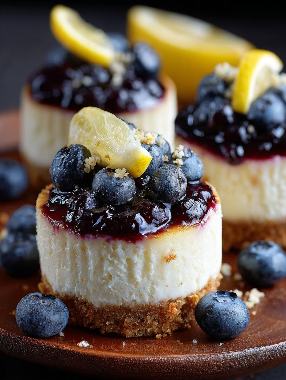 Lemon Blueberry Mini Cheesecake: 12 Perfect Bites - Lemon Blueberry Mini Cheesecake - main visual representation