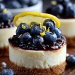 Lemon Blueberry Mini Cheesecake