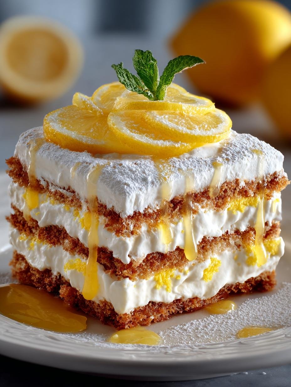 Lemon Icebox Cake: 12 Layers of Refreshing Delight - Lemon Icebox Cake - main visual representation