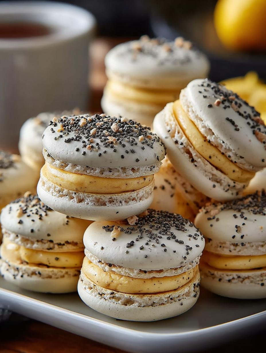 Lemon Poppy Seed Macarons: 5 Reasons to Love This Treat - Lemon Poppy Seed Macarons - additional detail