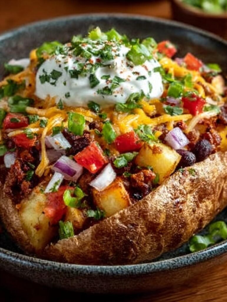 Loaded Potato Taco Bowl
