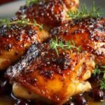 Maple Glazed Chicken Thighs