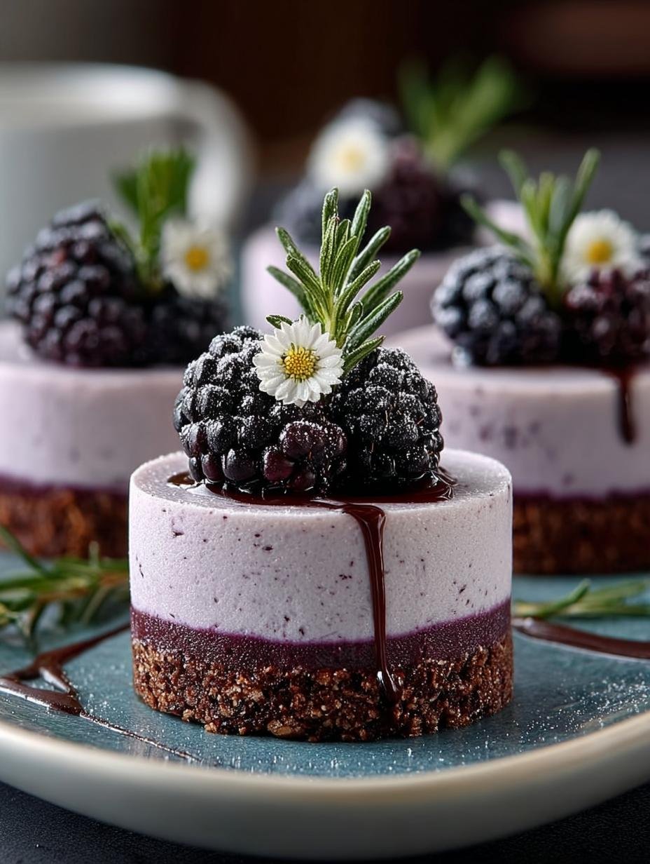 Mini Blackberry Mousse Cakes: 6 Elegant Delights 2 Mini Blackberry Mousse Cakes: 6 Elegant Delights - Mini Blackberry Mousse Cakes - main visual representation