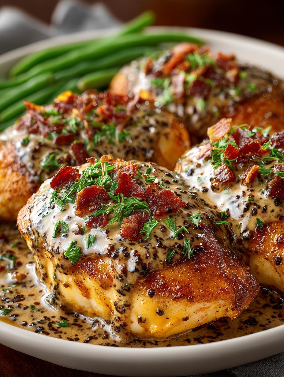 Delicious Mississippi Mud Chicken served with sides