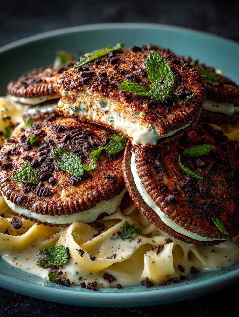 Delightful Peppermint Oreo Cookies for the Holidays - Peppermint Oreo Cookies - additional detail