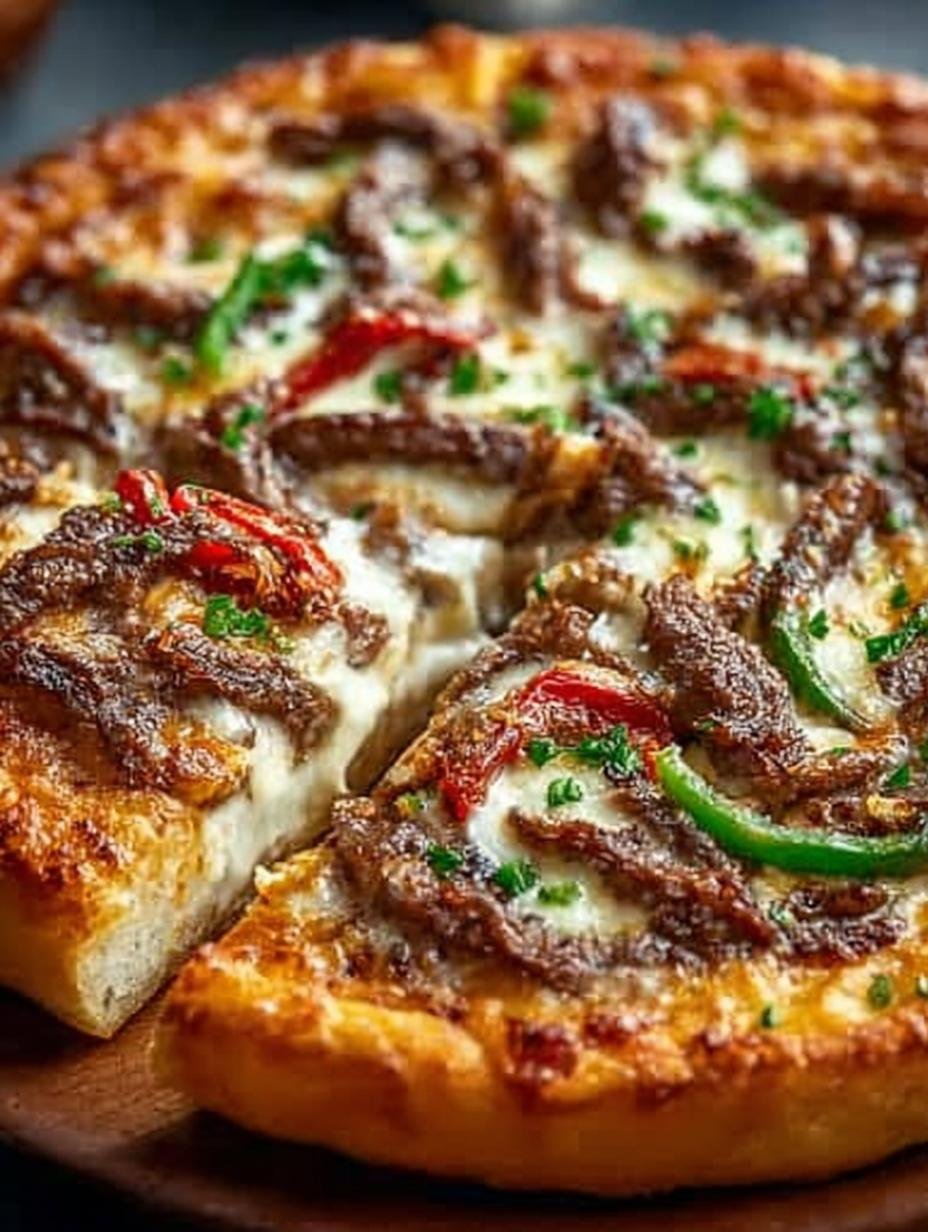 Philly Cheesesteak Pizza