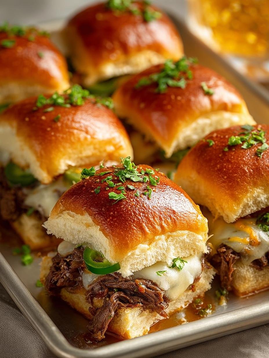 Philly Cheesesteak Sliders: 12 Cheesy Delights for Parties 1 Philly Cheesesteak Sliders