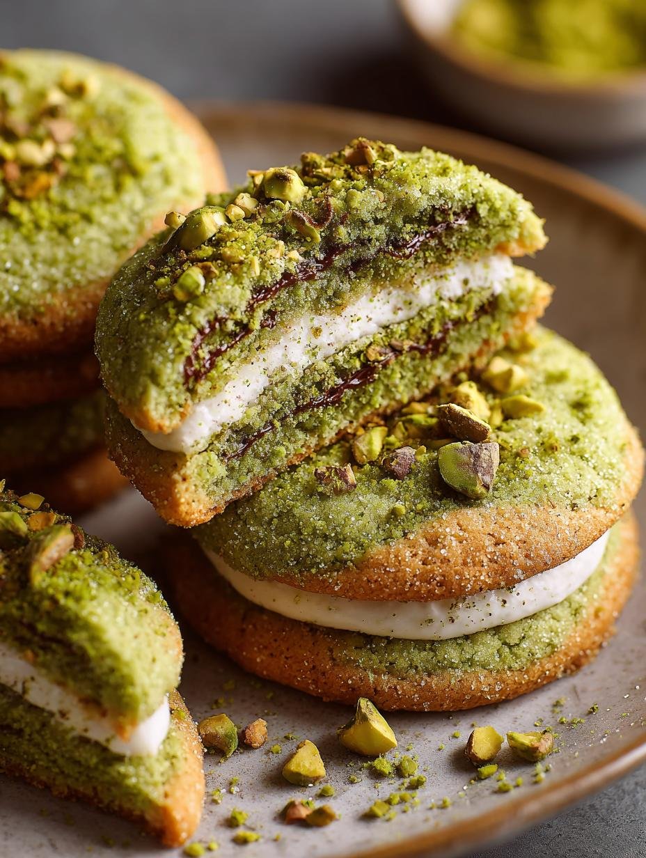 Pistachio Cream Filled Cookies: The Best Recipe Ever - Pistachio Cream Filled Cookies - additional detail