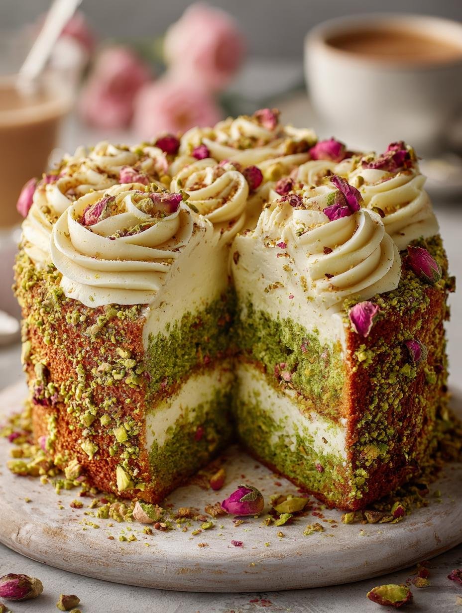Pistachio Rose Cake: 5 Reasons to Savor This Delight - Pistachio Rose Cake - additional detail