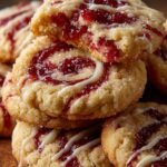 Raspberry Swirl Cookies with