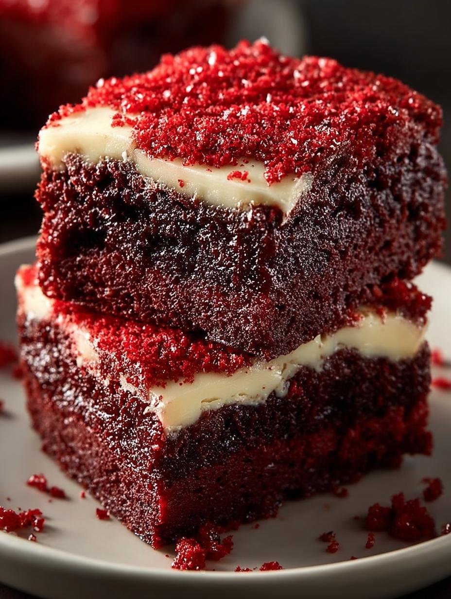 Red Velvet Brownies: 5 Decadent Recipes to Indulge In - Red Velvet Brownies - additional detail