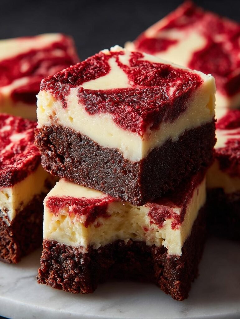 Red Velvet Cheesecake Brownies