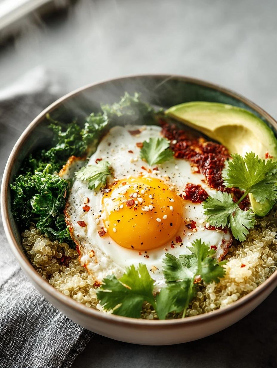 Savory Quinoa Breakfast Bowl: 5 Amazing Variations - Savory Quinoa Breakfast Bowl - additional detail