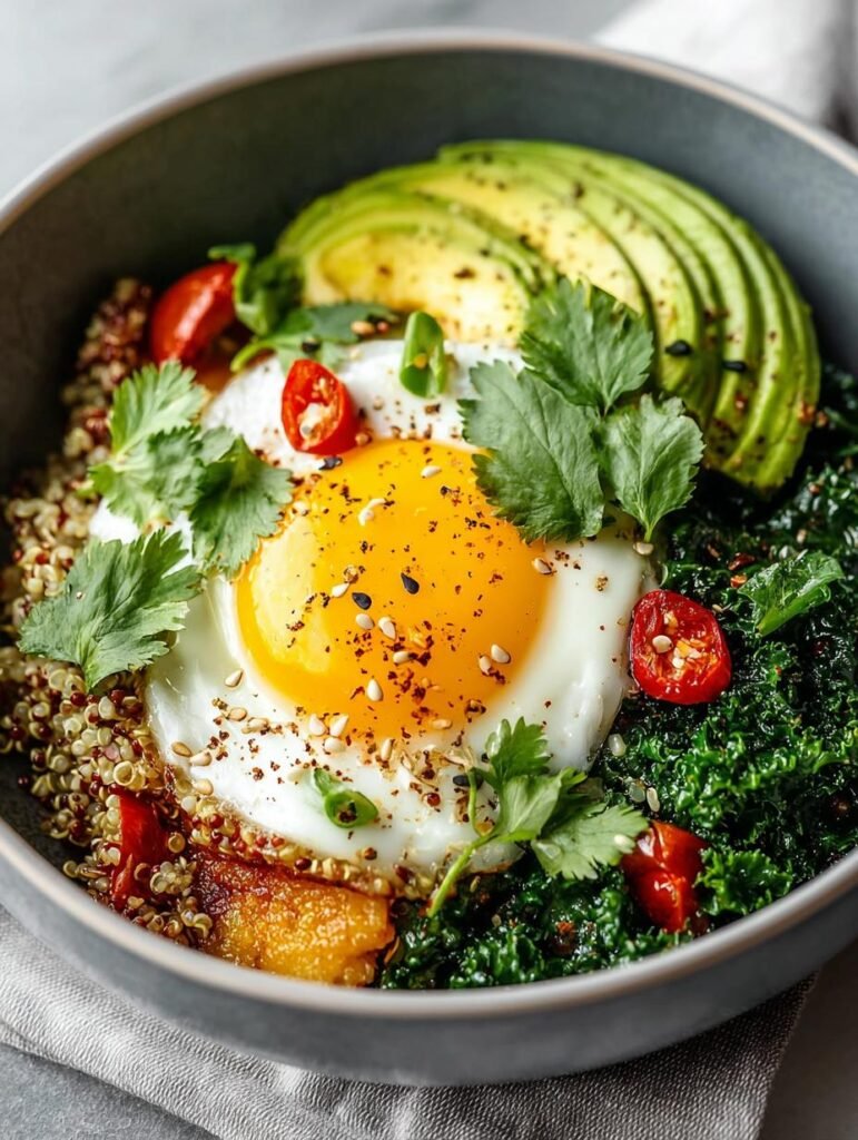 Savory Quinoa Breakfast Bowl