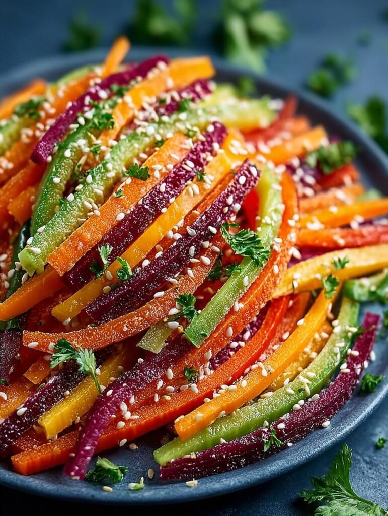Shaved Rainbow Carrot Sesame