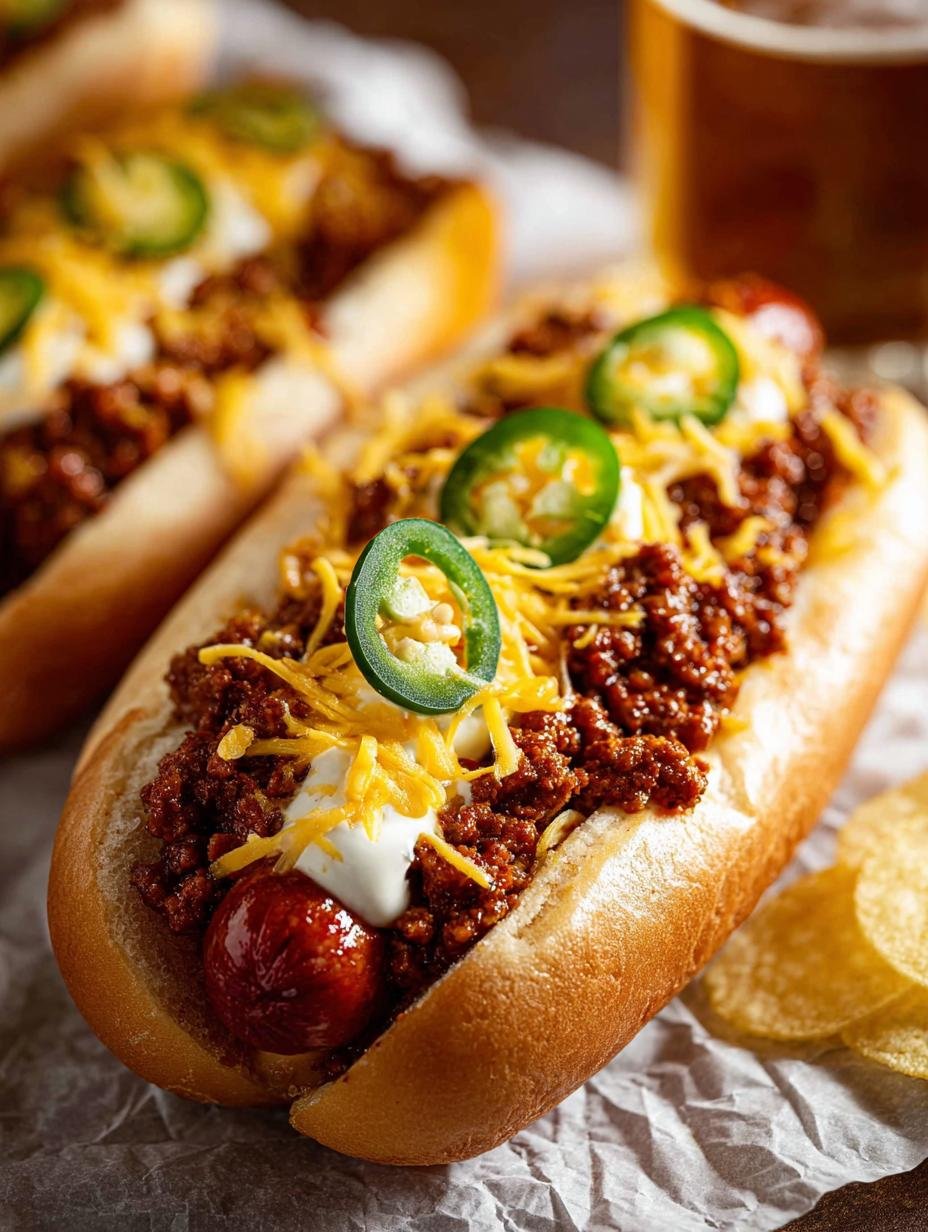 Spicy Chili Dogs with Bold Flavors for Summer Fun - Spicy Chili Dogs with - main visual representation