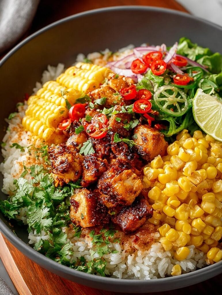 Street Corn Chicken Rice