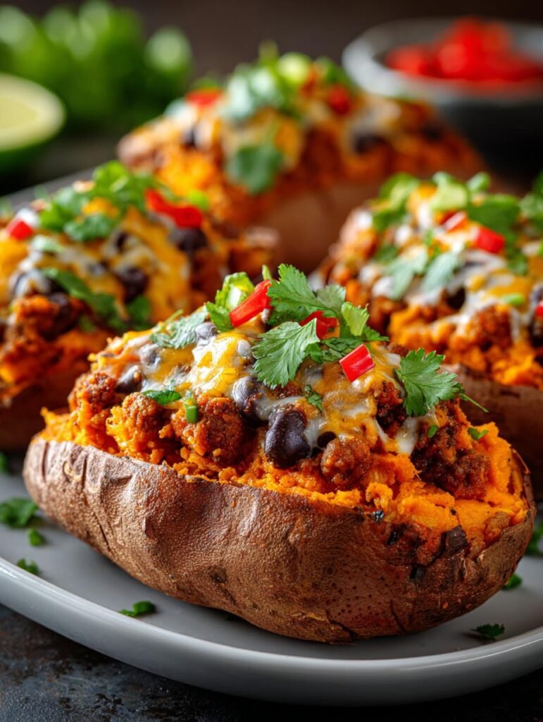 Stuffed Sweet Potatoes with