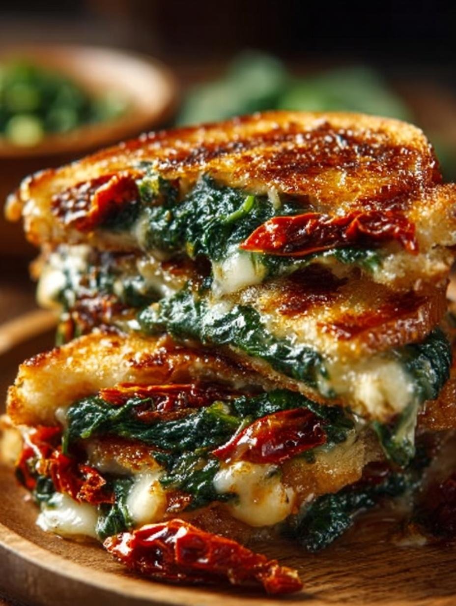 Sun Dried Tomato Spinach: 7 Amazing Grilled Cheese Ideas 2 Sun Dried Tomato Spinach: 7 Amazing Grilled Cheese Ideas - Sun Dried Tomato Spinach - main visual representation