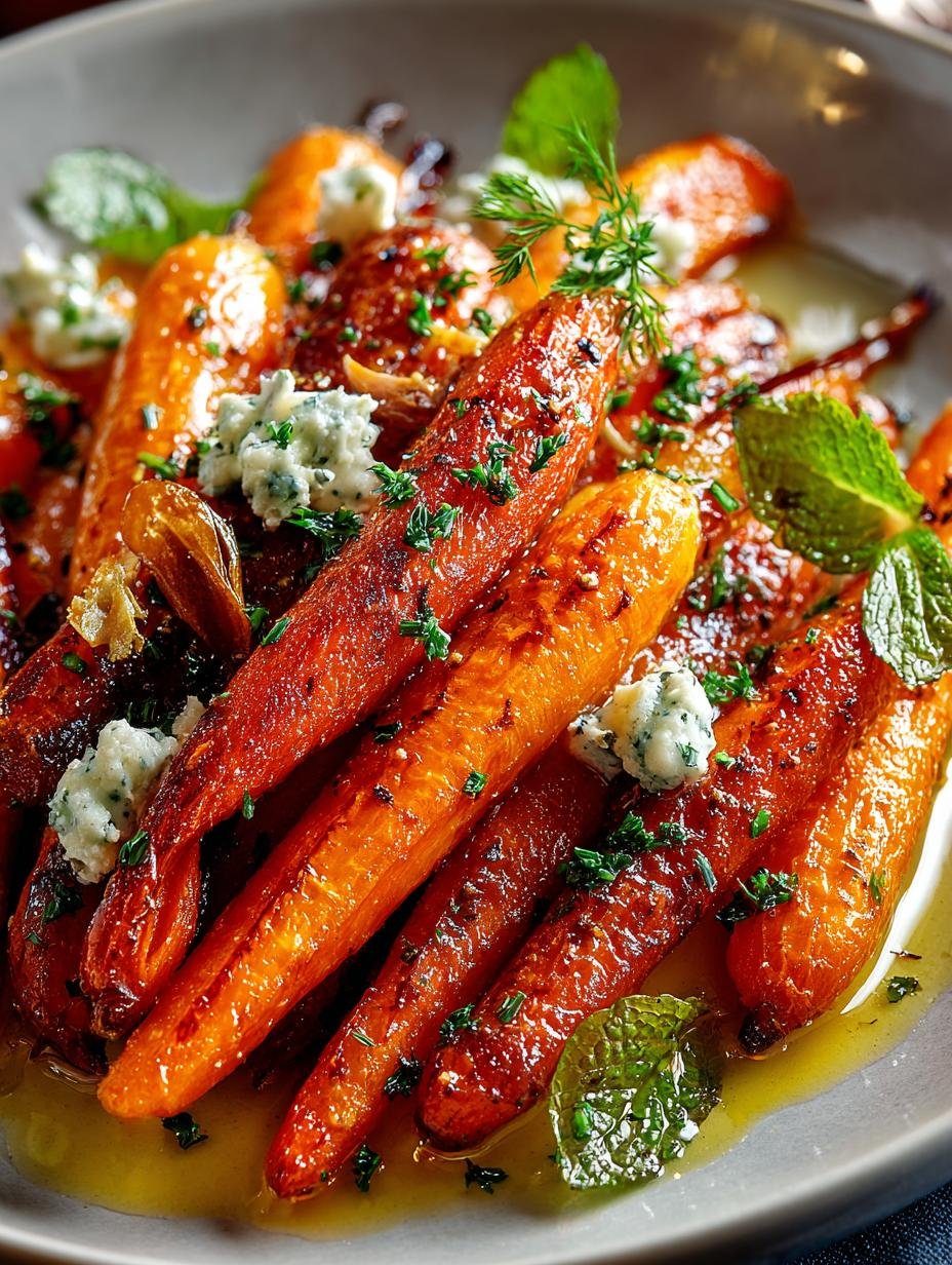 Sweet Savory Roasted Carrots