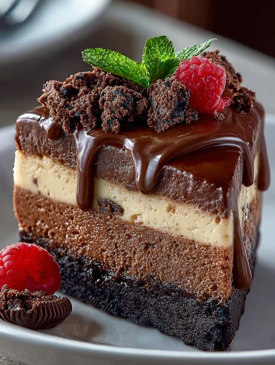 Triple Chocolate Cheesecake: The Ultimate Indulgence - Triple Chocolate Cheesecake - main visual representation