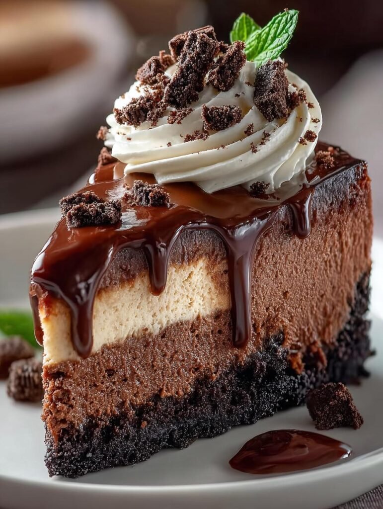 Triple Chocolate Cheesecake