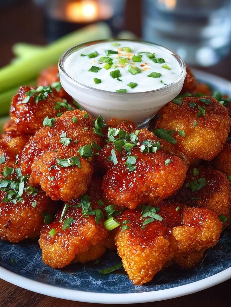 Vegan Cauliflower Buffalo Wings