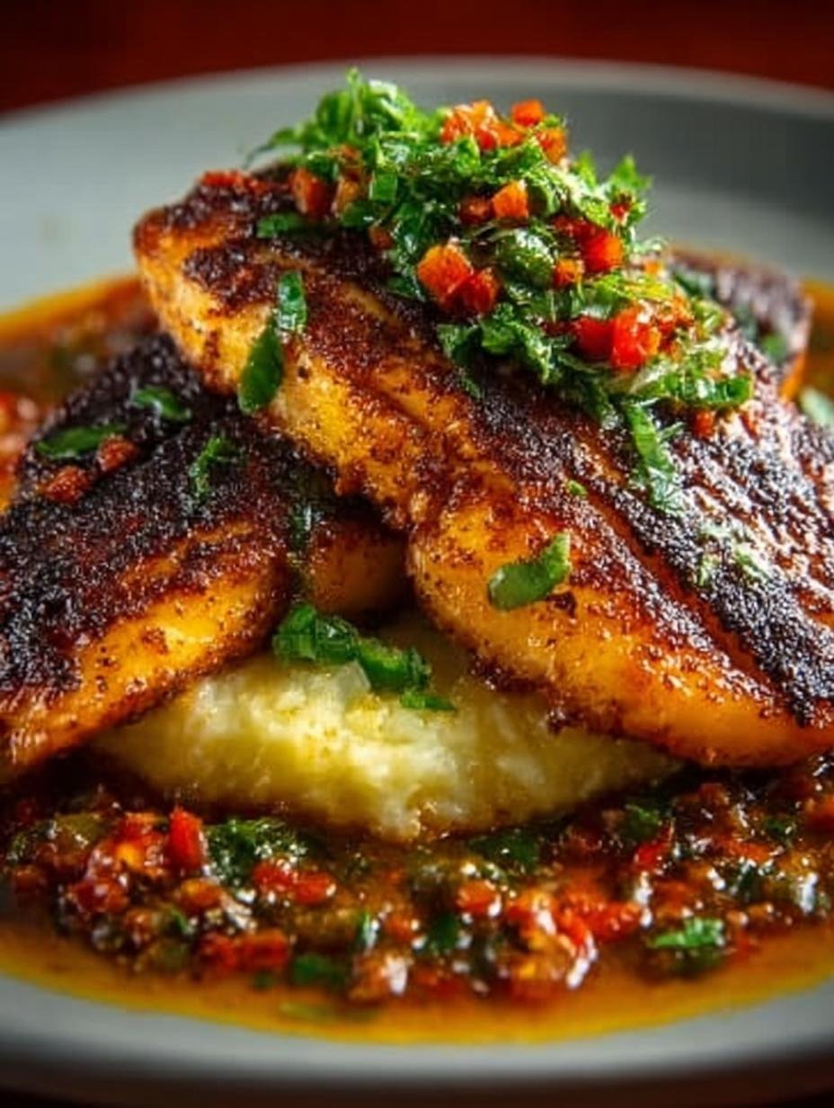 Blackened Catfish with Spicy