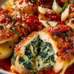 Garlic Chicken Spinach Stuffed