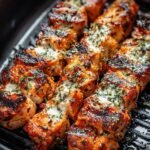 Garlic Parmesan Chicken Skewers